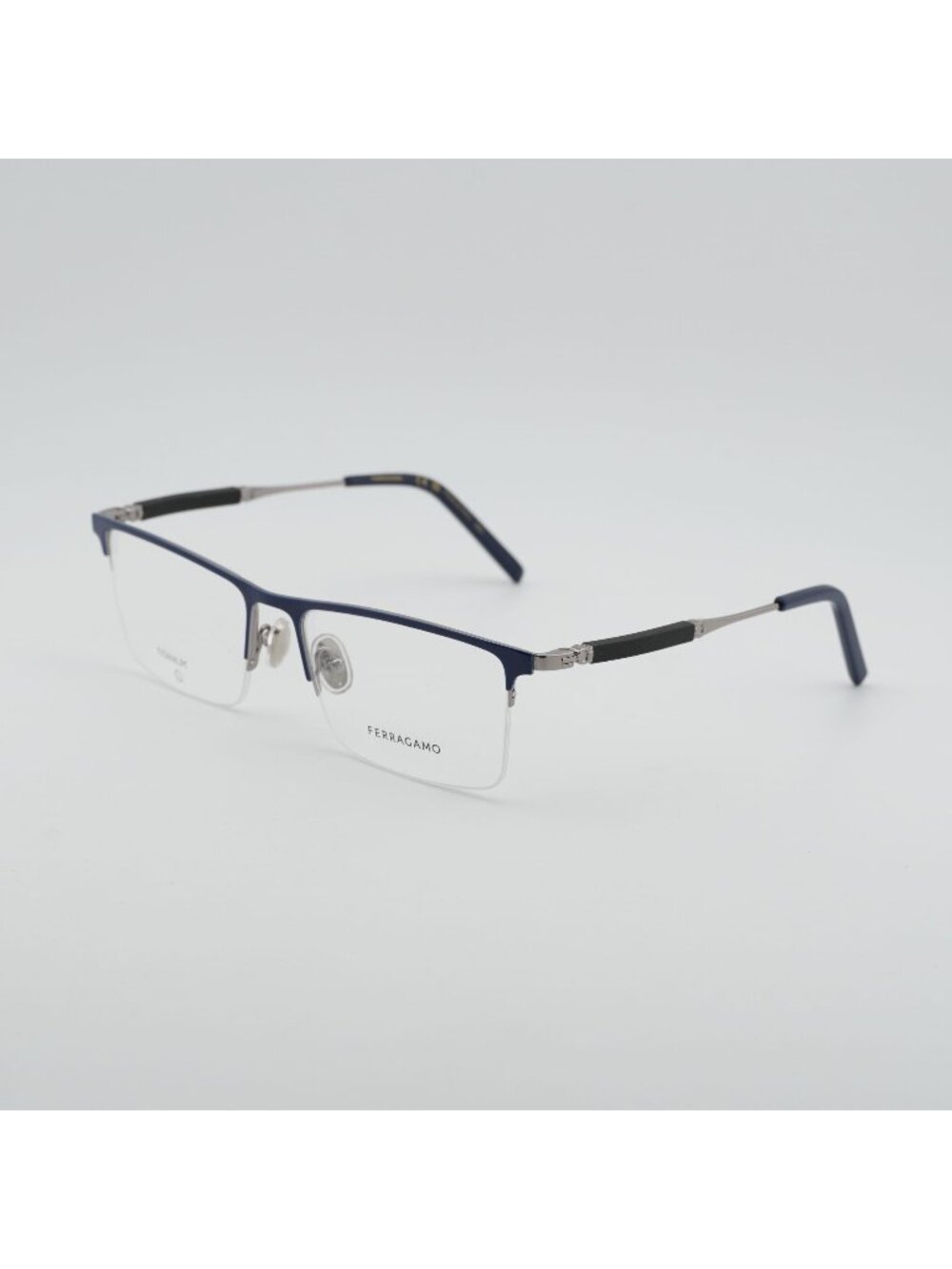 Salvatore Ferragamo SF2586 463 Men Eyeglasses Blue / Grey Rectangle Frame